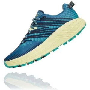HOKA ONE ONE WOMEN'S TRAIL RUNNING Speedgoat 4 Blue/yellow Women’s 9